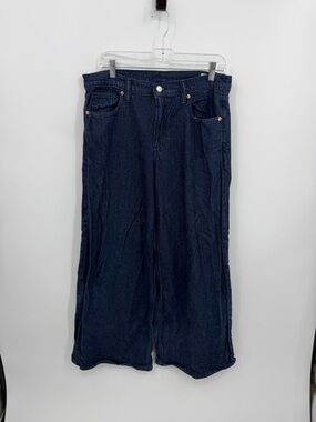 GAP Baggy Mid Rise Ultra soft Denim Jeans size 29 8R dark‎ wash